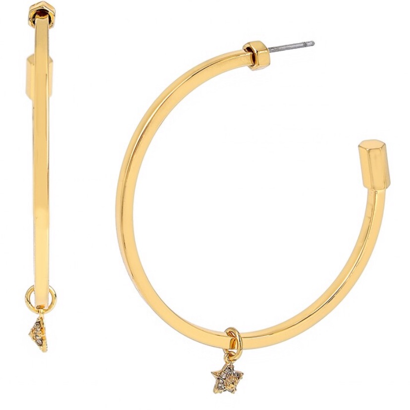 Allsaints Star Charm Hoop Earrings 44$